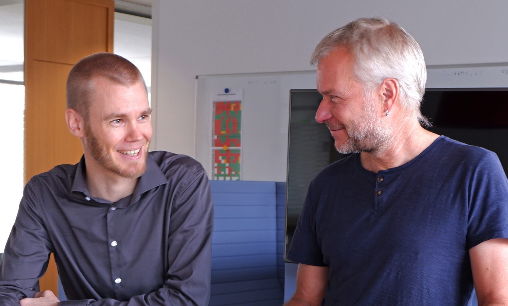 Dieter Schrottshammer and Raphael Schnückel are now jointly taking care of the third graduation project at our company.