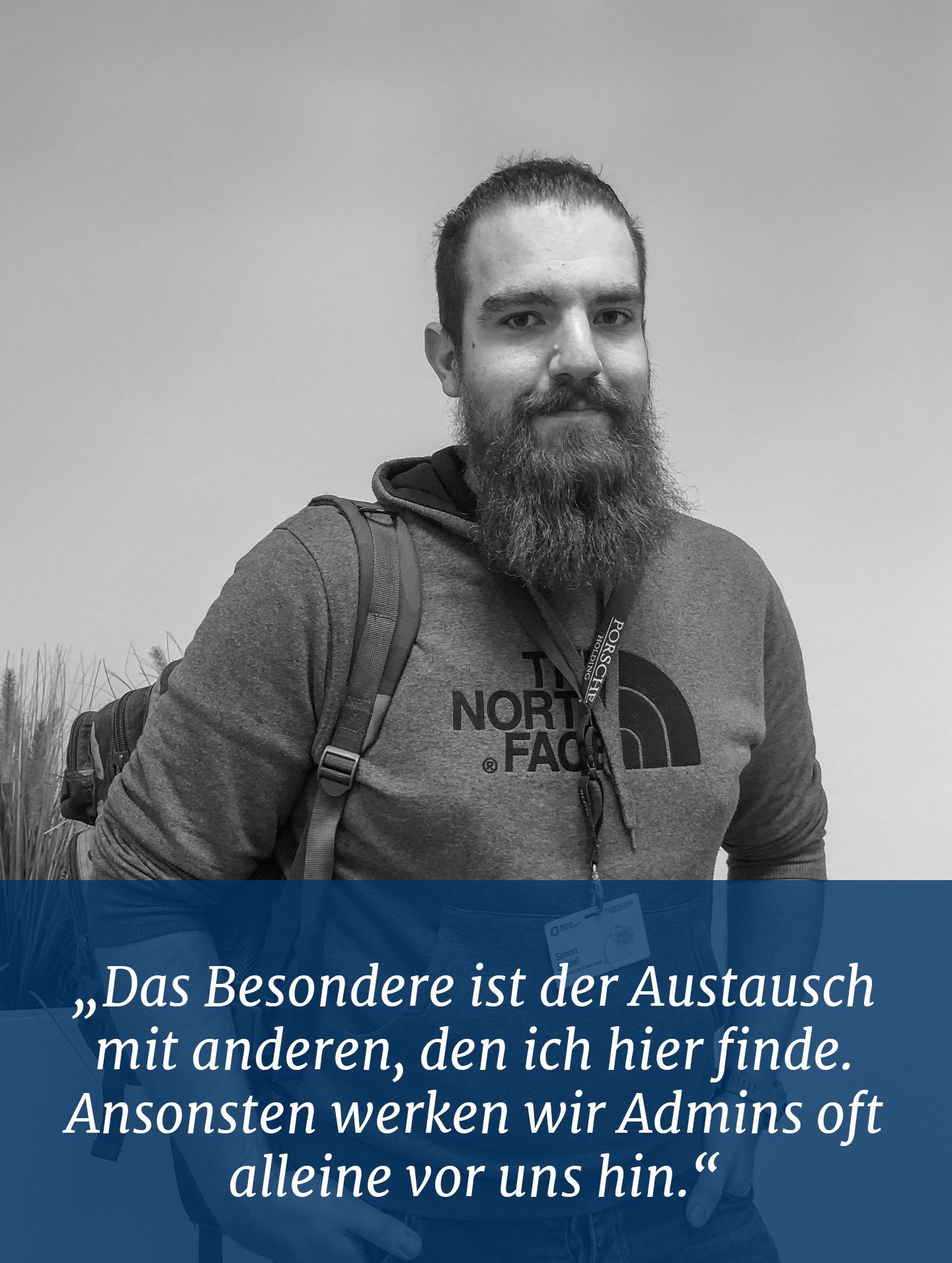 Simon Seidl von Bits&amp;Beats "Das Besondere ist der Austausch mit anderen, den ich hier finde. Ansonsten werken wir Admins oft alleine vor uns hin"